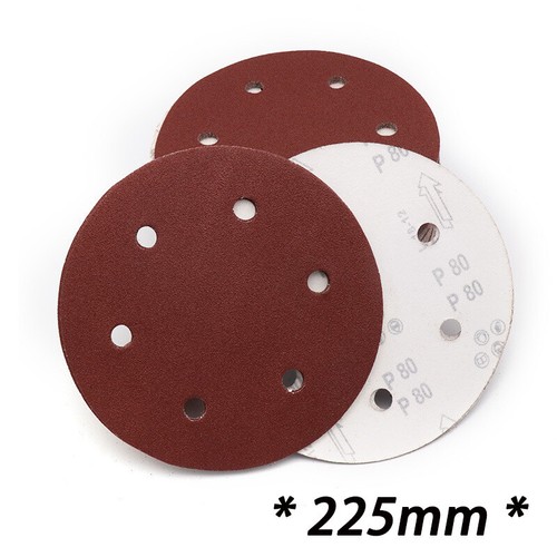 225mm 9" Sanding Discs Sandpaper Hook and Loop for Orbital Sander 40 - 2000 Grit - Picture 2 of 6