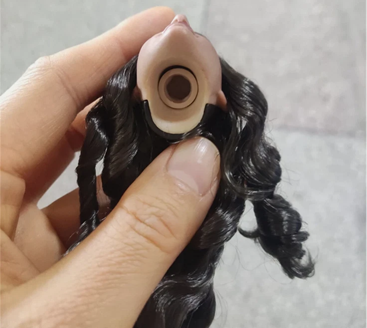 1:6 Entrecerrar los ojos cabeza de niña esculpida estrabismo Wonder Woman Gal para figura de 12" PH femenina Foto 3 de 4