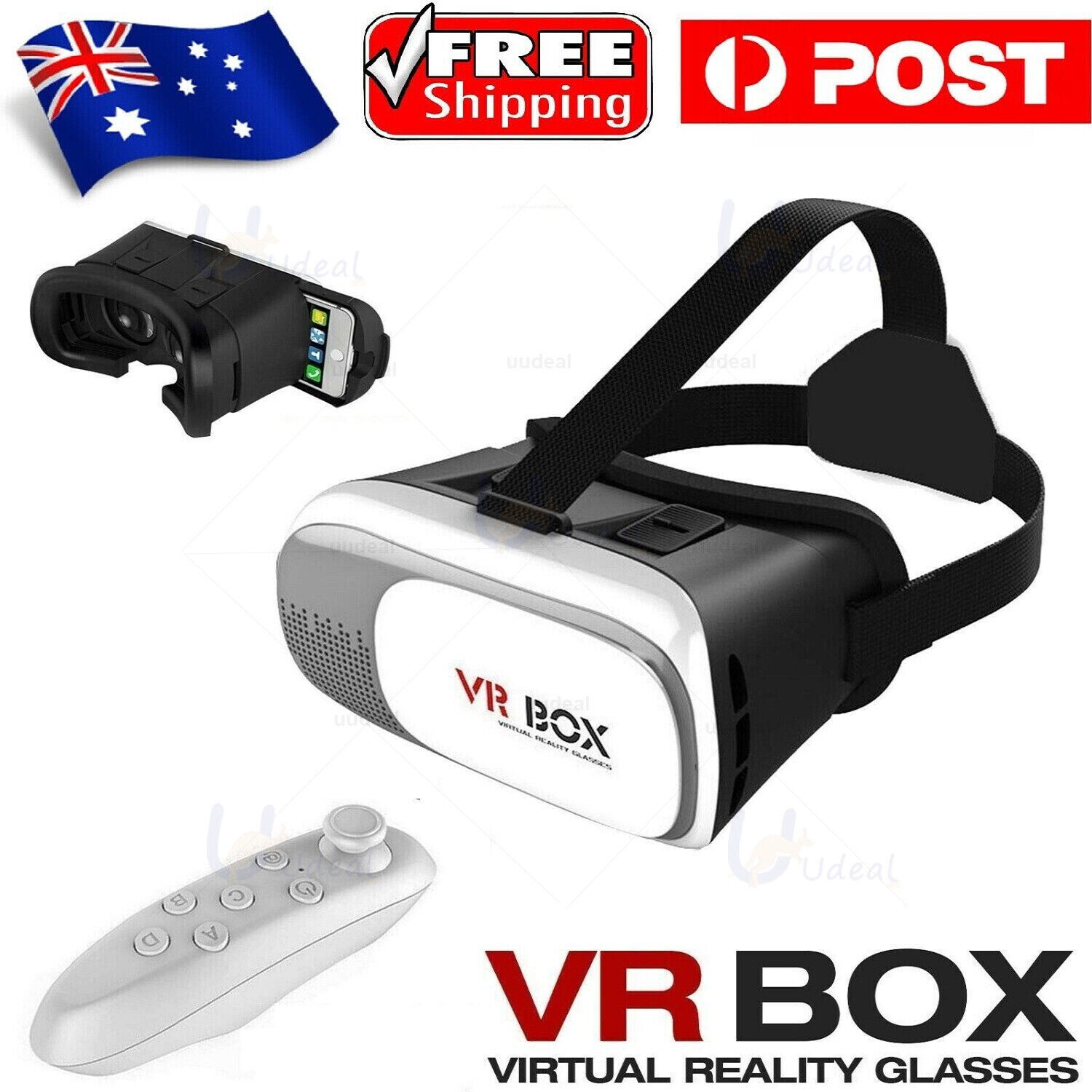 NEW VR BOX Headset 2.0 Virtual Reality 3D Glasses Goggles Helmet For  smartphone