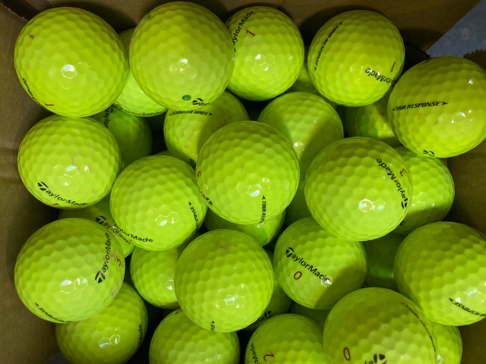 TAYLORMADE TOUR RESPONSE B GRADE LAKE GOLF BALLS, FREE P&P CHOOSE 24/