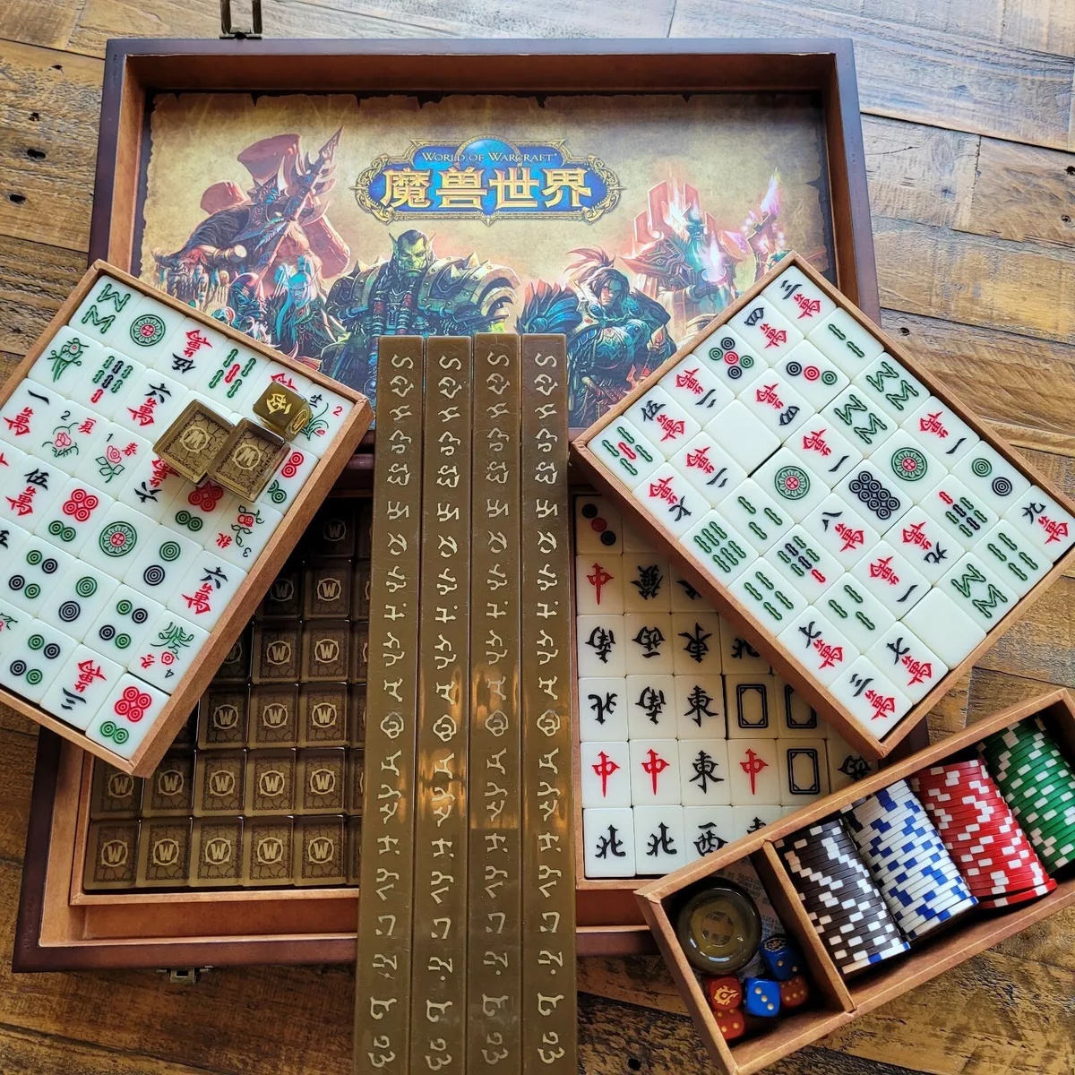 World of Warcraft (WoW) Mahjong Set - Board Game/Strategy, Rare/Collectible