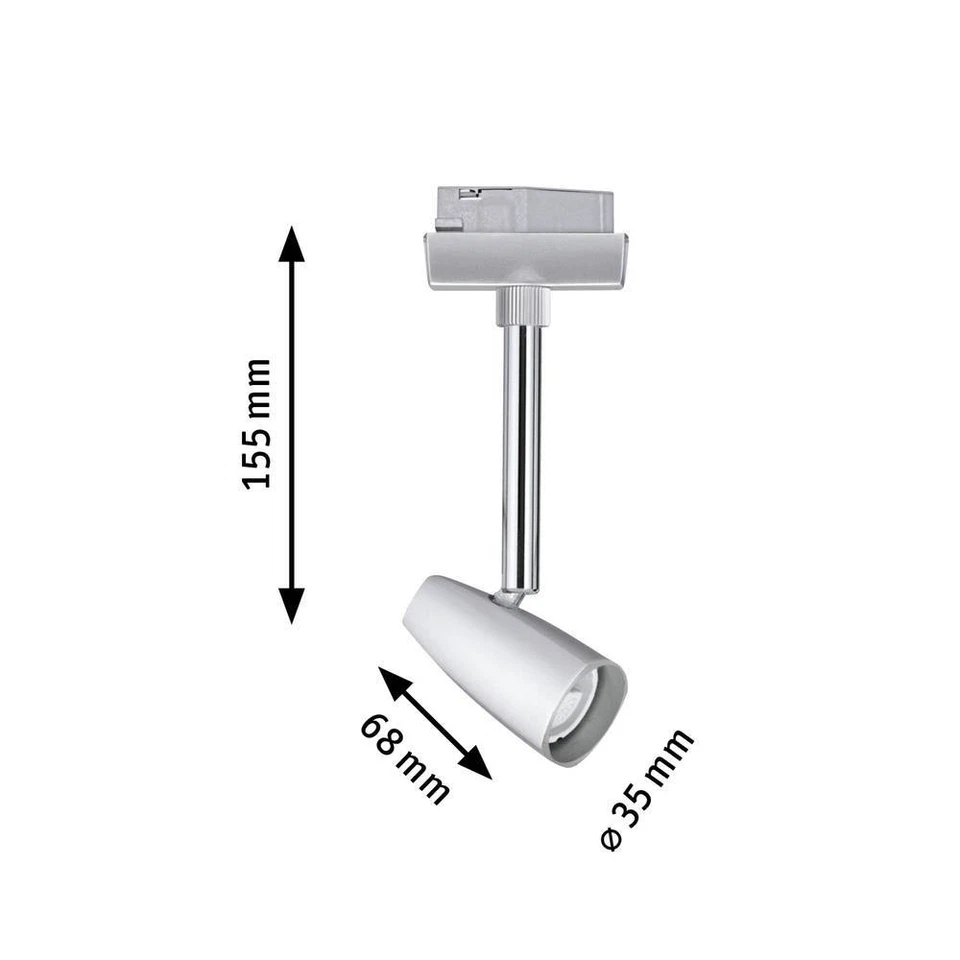 Paulmann Barelli Lampada per sistema su binario URail GU10 10 W LED - Immagine 3 di 3