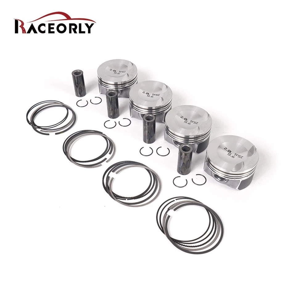 RACEORLY Piston Set Oversized 82.75mm +0.25 Φ23mm For VW GTI Audi A4 Q5 2.0 TFSI - Imagem 4 de 4