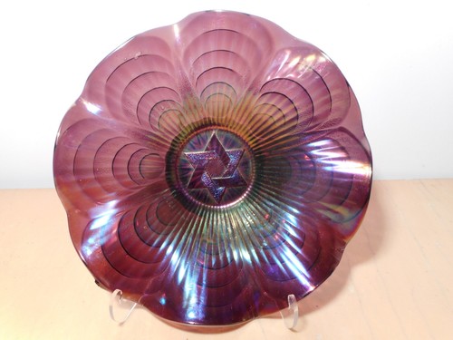 Coupe verre irisé étoile juive David Sion Naguen double triangle juif judaisme 2 - Imagen 7 de 11