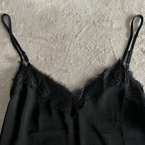Nordstrom BP Black Camisole XS with Lace Neckline - Picture 5 of 9