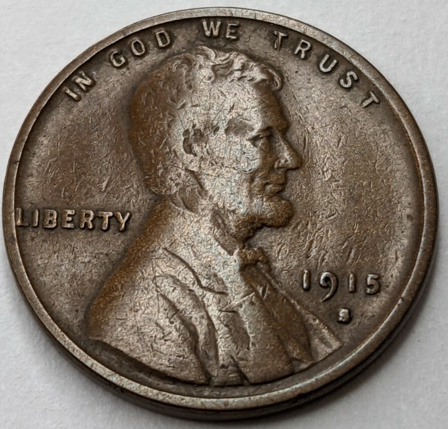 1915 - S - US Lincoln Wheat Cent - Semi Key Date Coin (Q503) | eBay