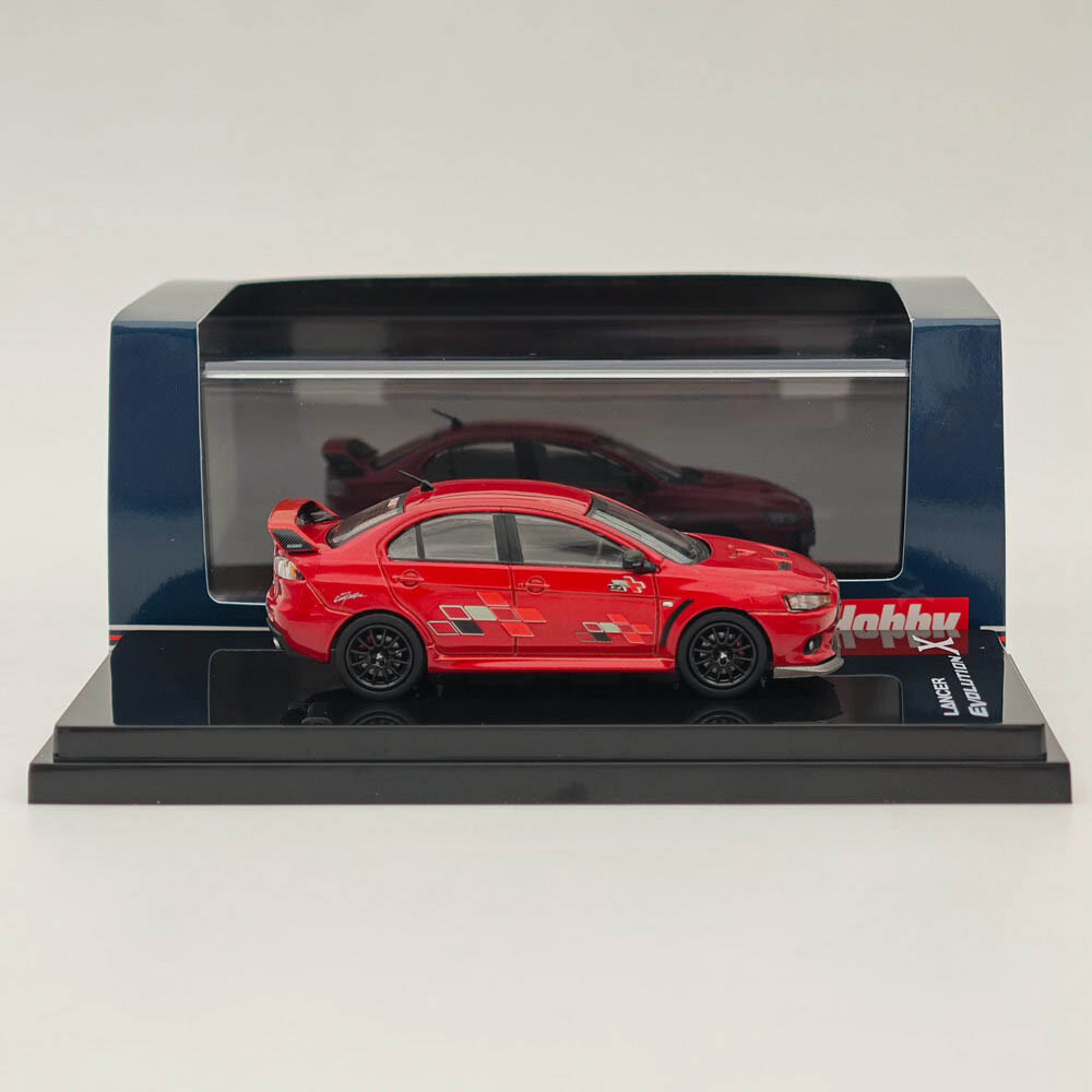 ミニカー RALLIART LANCER EVOLUTION X Hobby Japan 1/64 Mitsubishi Lancer Evolution X RALLIART Red