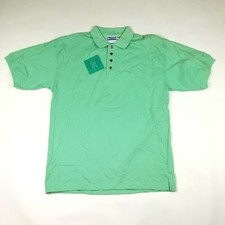 VTG 90s Reebok Golf Seafoam Green Men's Size L Short Sleeve Sports Polo Shirt