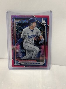 2024 Bowman Chrome BCP-182 Thayron Liranzo 1st Pink  Mojo Refractor SP /199