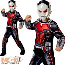 Deluxe Ant-Man Boys Fancy Dress Superhero Comic Book Day Kids Childrens Costume