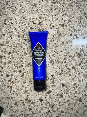 Jack Black All-Over Wash For Face Hair & Body 30ml 1oz Travel Mini New Sealed