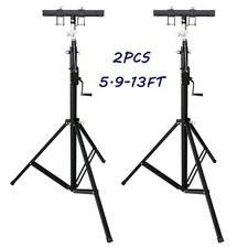 2PCS Hand Crank Short Rod Light Stand 13ft Crank Up Stage Lighting Truss System