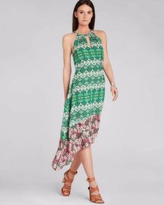 bcbgmaxazria keyhole halter cocktail dress