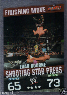 Slam Attax RAW - Evan Bourne - Shooting Star Press - Finishing Move