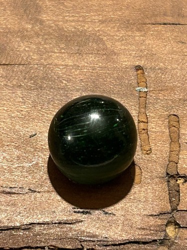 Christensen Agate CAC Striped Transparent Marble W/ Hints of Electric Green .59” - Picture 8 of 11