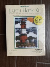 LIGHTHOUSE 4299 WONDER ART CARON 20 x 27 LATCH HOOK KIT NEW SEALED