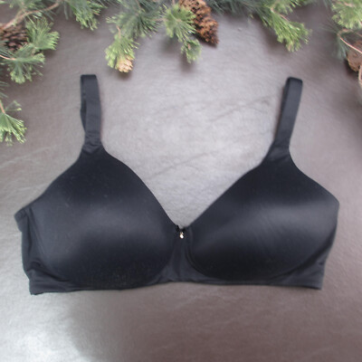 Soma Bra 40DD Black Padded Wireless Adjustable Clasp Back