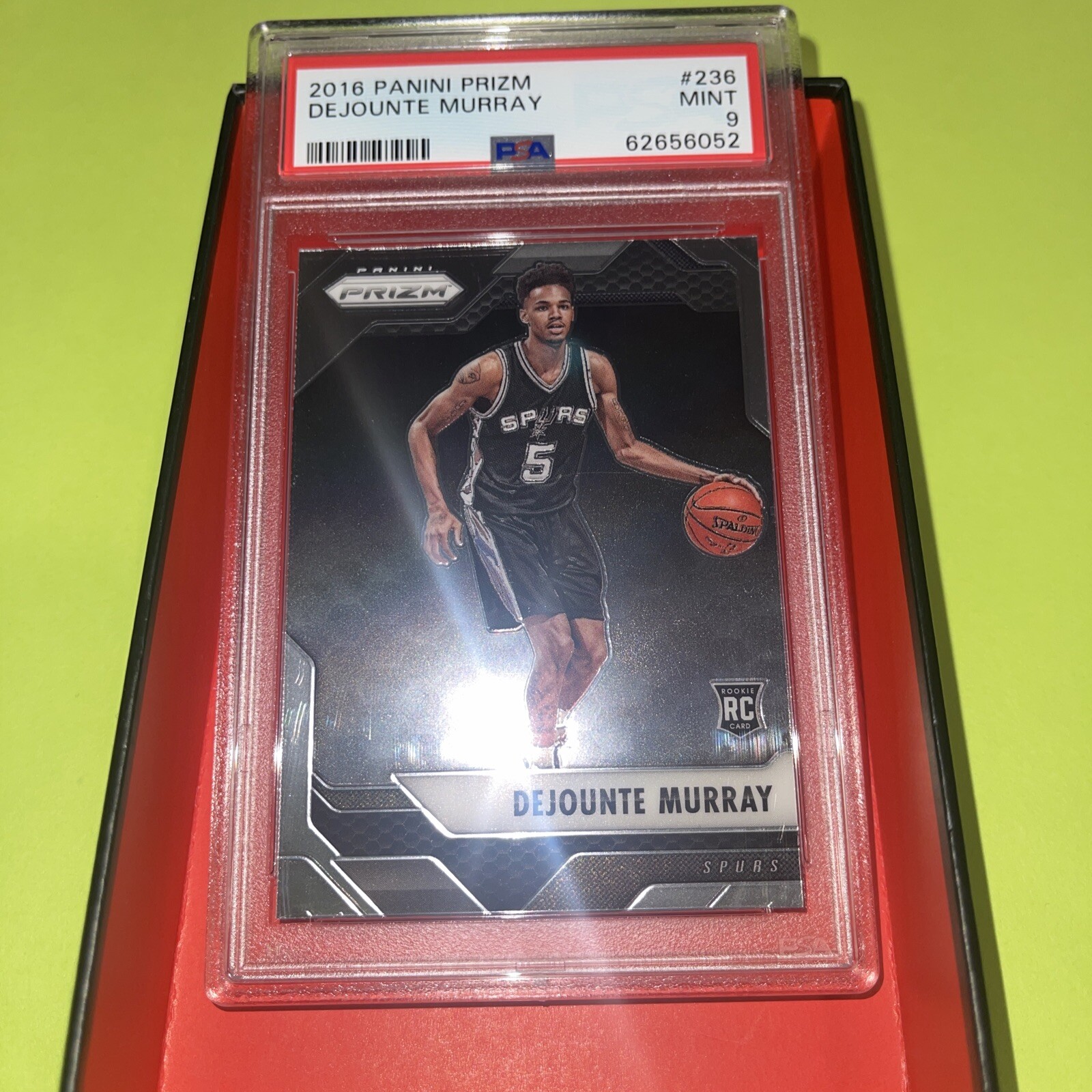 2016-17 Panini Prizm DeJounte Murray Rookie RC #236 PSA 9 De Murrey # 236 NBA 🚀