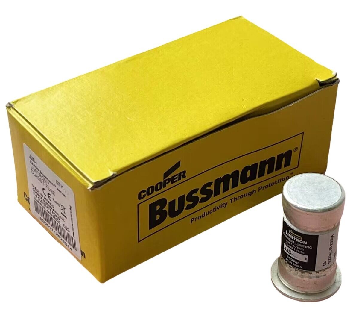 Bussmann JJS-35 35A 600Vac Fast-Acting Class T Fuse – Original Eaton / BUSSMANN