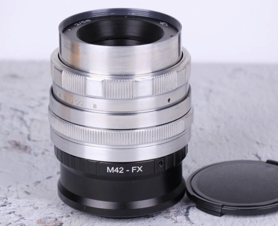 Helios 44M 58mm f/2 Soviet lens Vintage portrait lens M42 adapter FujiFilm FX - Image 3 of 4