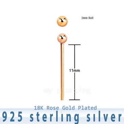Pair of 18K Gold Plated .925 Sterling Silver Jordan
