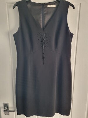 PRECIS PETITE / UK 14 (length 35 inches) Black Ladies Dress | eBay
