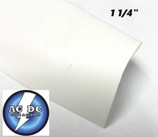 1.25" ID WHITE Heat Shrink Tubing 2:1 ratio 1-1/4" wrap (2 feet) inch/ft/to 30mm