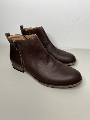 Franco Sarto Keegan Boot Brown Leather Bootie Women's Size 10