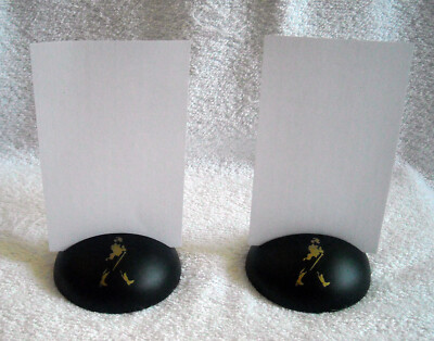 2 Johnnie Walker Scotch Whisky Metal Menu Holders