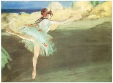 Decor Poster. Fine Graphic Art Design. Dancer pirouettes. Home Wall Art. 1856