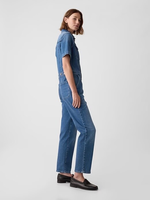 NWT Gap Denim Jumpsuit | Medium Indigo 4 Tall #739668 NWT | eBay