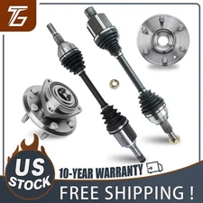 Front Wheel Bearing Hubs CV Axle Shaft for Chevy Traverse GMC Acadia Enclave