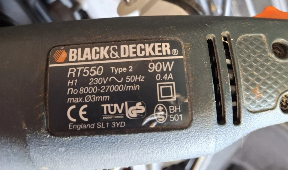 Black & Decker RT550 Wizard Rotary Multi Tool Kit & Accessories in box - Image 4 of 4