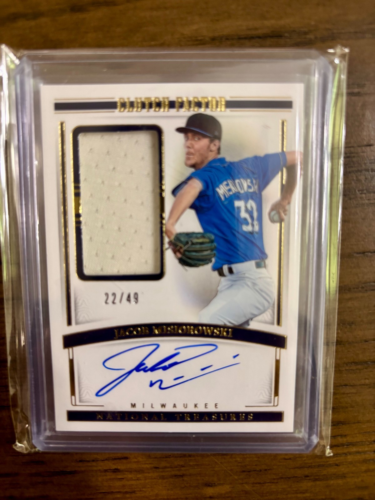 2024 Panini National Treasures Jacob Misiorowski Patch Auto RC # /49 !! 🔥🔥