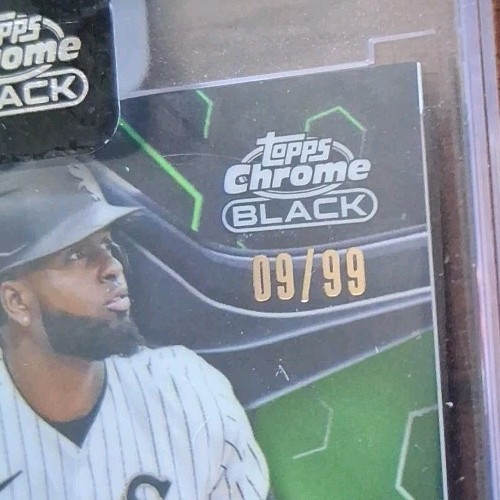 2023 Topps Chrome Black Luis Robert Green Refractor Auto #'d 09/99 White Sox - Bild 2 von 3