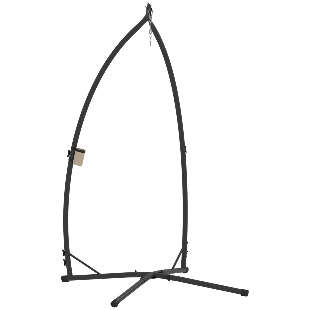 Hammock Chair Stand Steel Frame Heavy Duty Hanging Black