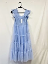 Baltic Born Navy Blue Dress - Medium - Emma Smocked Tulle Dress- NWT