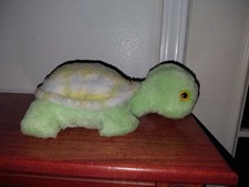 Rare 1979 R. Dakin Pillow Pets Rattle Vintage Plush Turtle