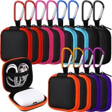30 Pack Square Earbud Case Pouch Portable Earbud Storage Holder Small Headpho...