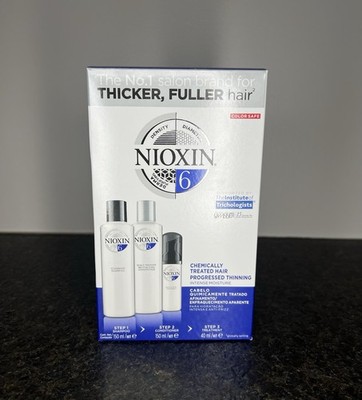 Nioxin 6 System (Chemically Treated Hair-Progressed Thinning)-NEW IN SEALED BOX