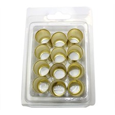 F733012 0.718 Inch ID x 1.0 Inch Long Brass Hose Pipe Ferrules 12 PCS