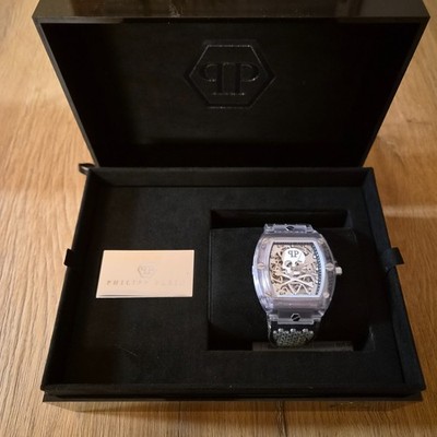 Philipp Plein PWPTA0524 Herrenuhr The $keleton Crystal Automatik 44mm NEU