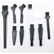 Electric Shaver Cleaning Brushes Razor Cleaner Set-10 Pcs, Black