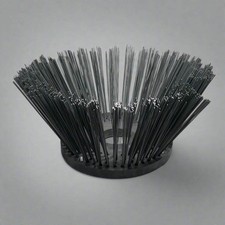 Street Sweeper Gutter Broom Sz 12" H x 24" D Black