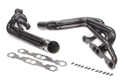 SCHOENFELD SBC Crossover Headers For 1-3/4 In To 1-7/8 In Steel Pair