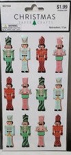 NUTCRACKER 3-D STICKERS  Christmas Crafts, DIY, Lot Of 3 Diferent 3D Stickers