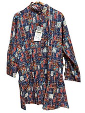 NWT Men's Kurta PAJAMA SET SZ 36 S/M blue haldi bandhani sequin India-USA sell