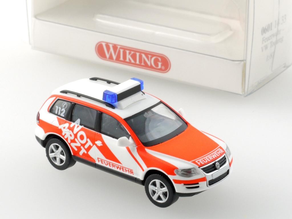 Wiking 06011433 VW Touareg Fire Department Emergency Doctor 1:87 Mint! OVP