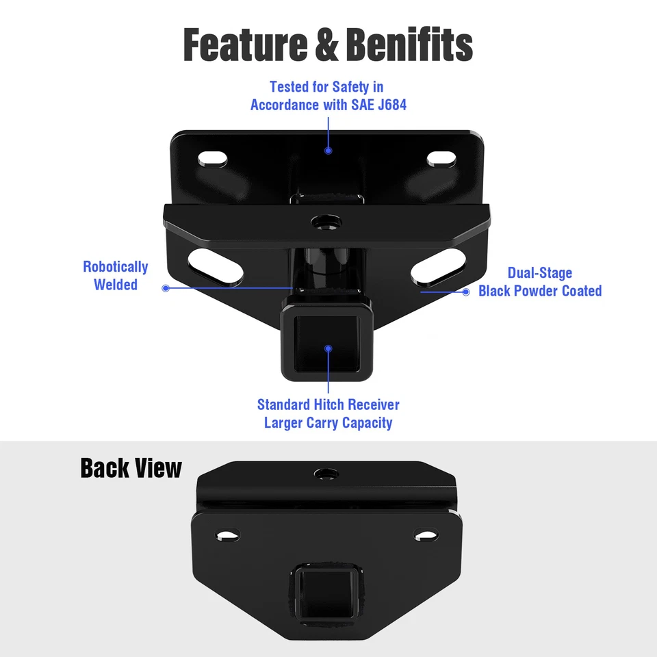 Receptor de enganche de remolque clase 3 para Ram 1500 2003-2024 Foto 2 de 4