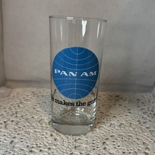 Vintage Pan Am Airlines Highball Glass Rare 12oz Pan Am Makes The Going Great